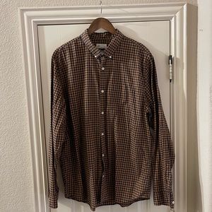 Men's GAP Long Sleeve Button Down Shirt Size XL Standard Fit Stretch